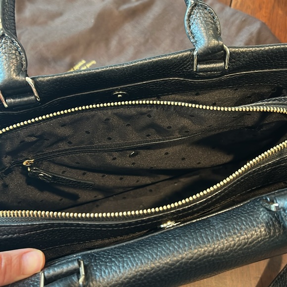 New Kate Spade Carolyna Pine Grove Way Black Satchel Bag - Picture 10 of 13